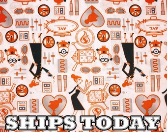 Despicable Me Minions Toss 100% Cotton Fabric, Fat Quarter, By The Yard, Stuart Kevin Bob Minion Cotton Fabric for Bedding - Ships Today