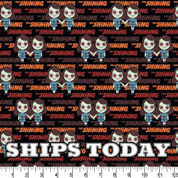 The Shining Grady Sisters 100% Cotton Fabric, Fat Quarter, FQ, By The Yard, The Shining Girls Twins Cotton Fabric for Face Masks SHIPS TODAY