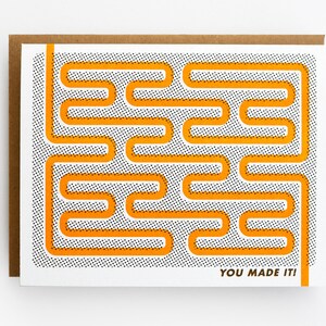 Carte de félicitations, carte de graduation, carte de retraite, impression Risograph, You Made It !