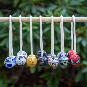 Space Baby Ladder Ball Bolas, Ladder Toss Bolas, Replacement Spider Bolas for Redneck Golf, Lawn Game R2-D2 Golf Ball Bolas, Outdoor Games