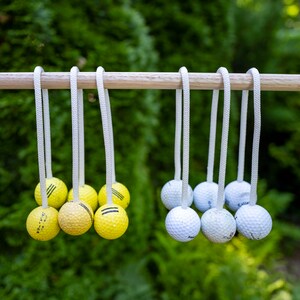 Thin Blue Line Ladder Ball Bolas, Ladder Toss, Replacement Bolas for Redneck Golf, Golf Ball Bolas, Outdoor Games, Lawn Game Golf Ball Toss image 10
