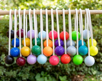 Six Ladder Ball Bolas, Ladder Toss Bolas, Replacement Bolas for Redneck Golf, Golf Ball Bolas, Outdoor Games, Lawn Game Golf Ball Toss