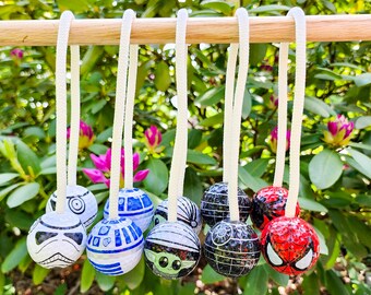 Space Baby Ladder Ball Bolas, Ladder Toss Bolas, Replacement Spider Bolas for Redneck Golf, Lawn Game R2-D2 Golf Ball Bolas, Outdoor Games