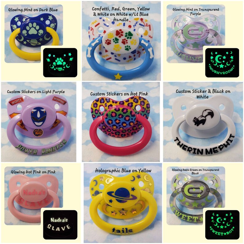 Customized or Plain Adult Pacifier 