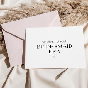 Bienvenue dans votre carte de l'ère de la demoiselle d'honneur, carte de proposition de demoiselle d'honneur drôle, carte de proposition du ministère de la Santé, boîte de proposition de demoiselle d'honneur, cadeau du ministère de la Santé, cadeau de la mariée