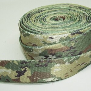 PW03~1" Mountain Viper Camo~Printed Polyester Webbing~1" Standard~Martingale~Tag Collars~1" Matching Set~Metal Hardware~Plastic Clasp~ image 2