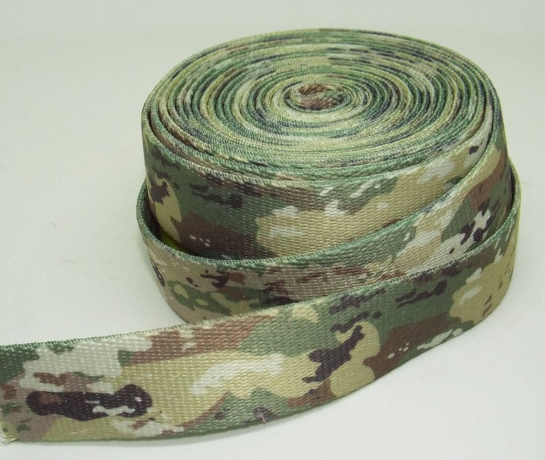 PW03~1" Mountain Viper Camo~Printed Polyester Webbing~1" Standard~Martingale~Tag Collars~1" Matching Set~Metal Hardware~Plastic Clasp~ image 1