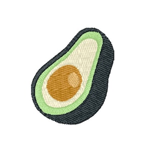 Avocado Machine Embroidery Design – Instant Download (PES, DST, and MORE)