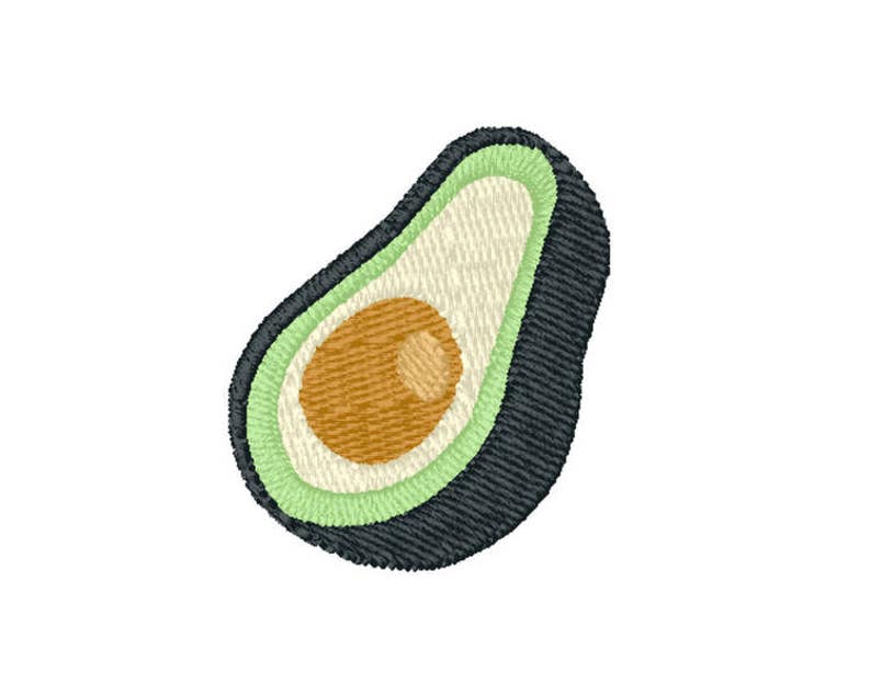 Avocado machine embroidery design instant download pes  etsy