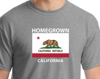California shirt-State t-shirt-Homegrown Californiat-shirt-Gift kids-gift dad-gift Husband-Gift wife-Father's day gift-anniversary gift-