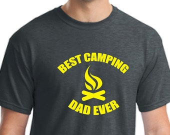 Best camping dad ever -Gift for dad-Men's t-shirt-Father's day gift-anniversary gift-holiday gift-Regalo para el padre -Gift for men