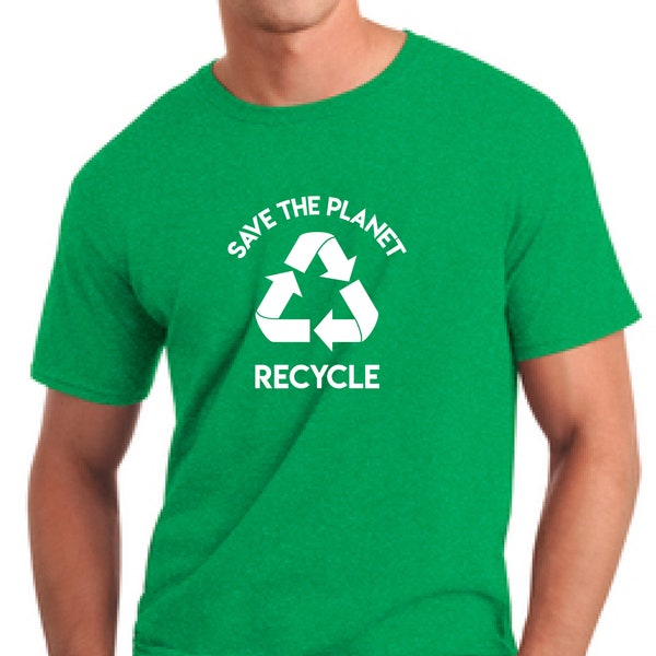 Recycle t-shirt- Enviromental t-shirt-Green earth shirt-Save the planet t-shirt-Earth day gift shirt-Recycle shirt-Unisex t-shirt-gift tee