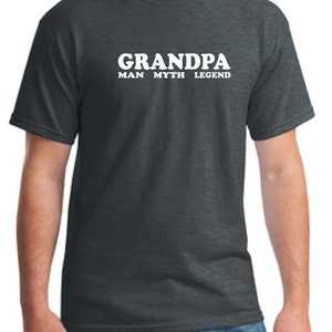 Grandpa gift, Grandpa man myth legend t-shirt- Men&#39;s gift t-shirt-Anniversary gift -Father&#39;s day gift -Shirt gift-Husband gift-Dad -grandpa