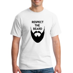 Beard men t-shirt-Husband gift t-shirt-Father&#39;s day gift-Son gift shirt-Dad gift shirt-Grandpa gift t-shirt-Respect the beard funny t-shirt