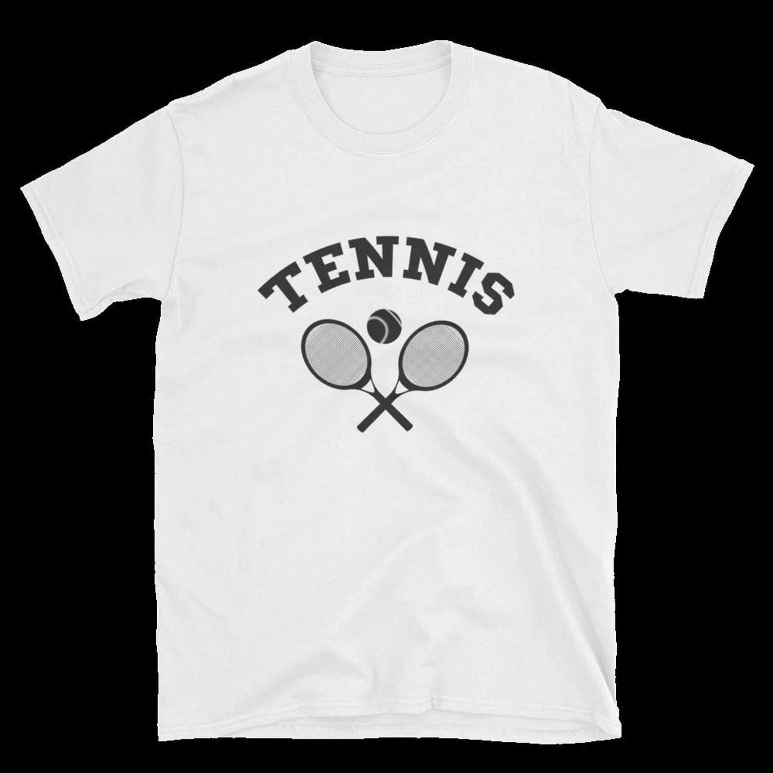 Tennis White Tshirtunisex Tshirttennis Shirtgift Tshirtsports T
