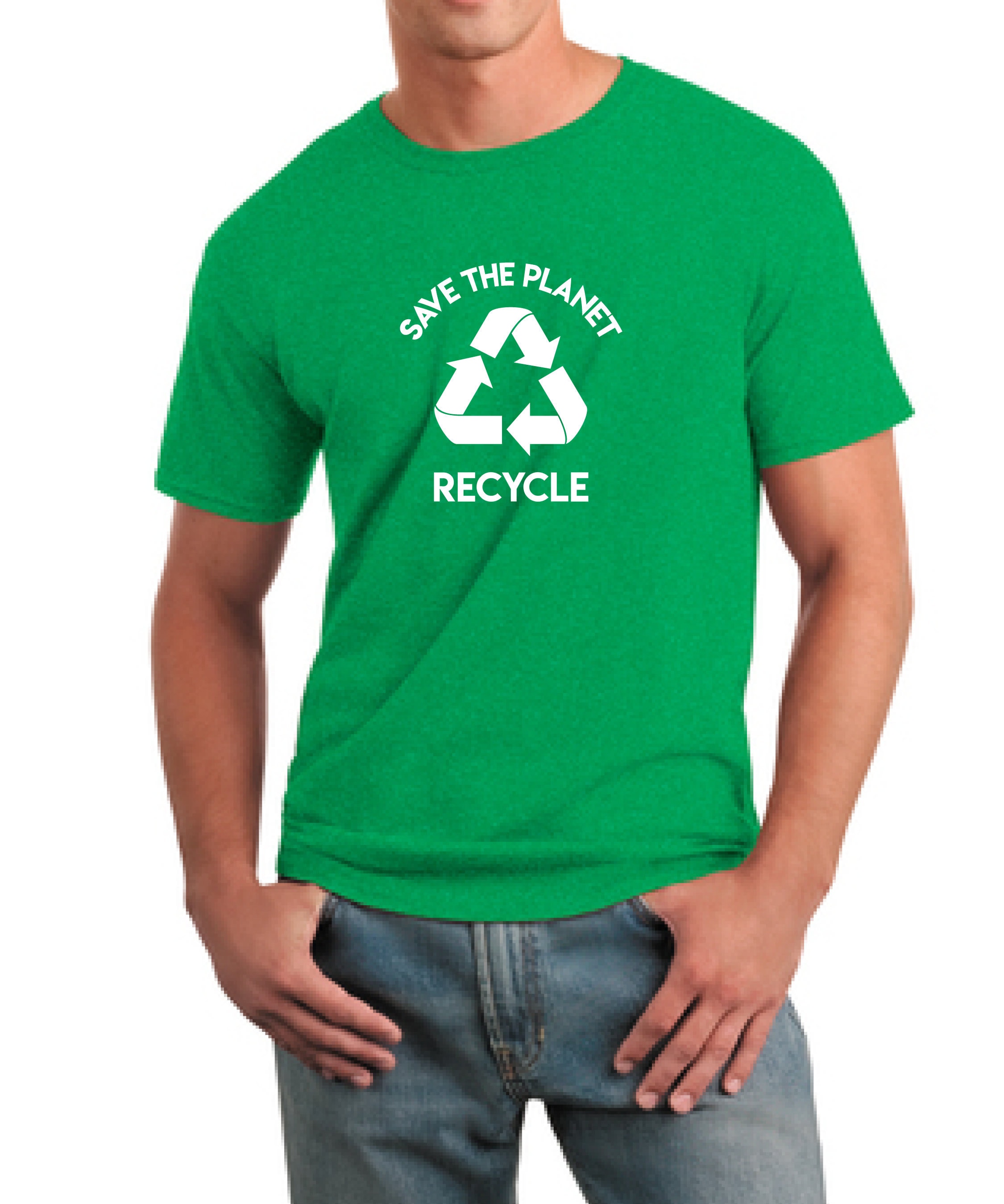 Recycle Tshirt Enviromental Tshirtgreen Earth Shirtsave Etsy