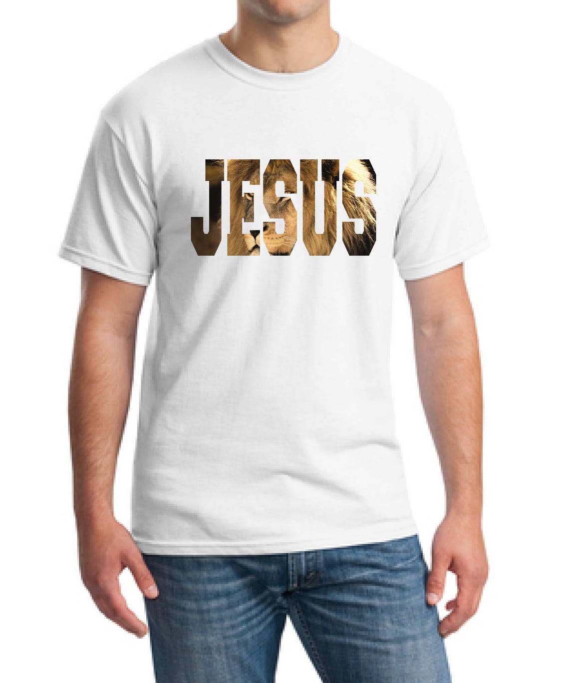 Jesus Lion T-shirt-christian T-shirt-god T-shirt-church - Etsy