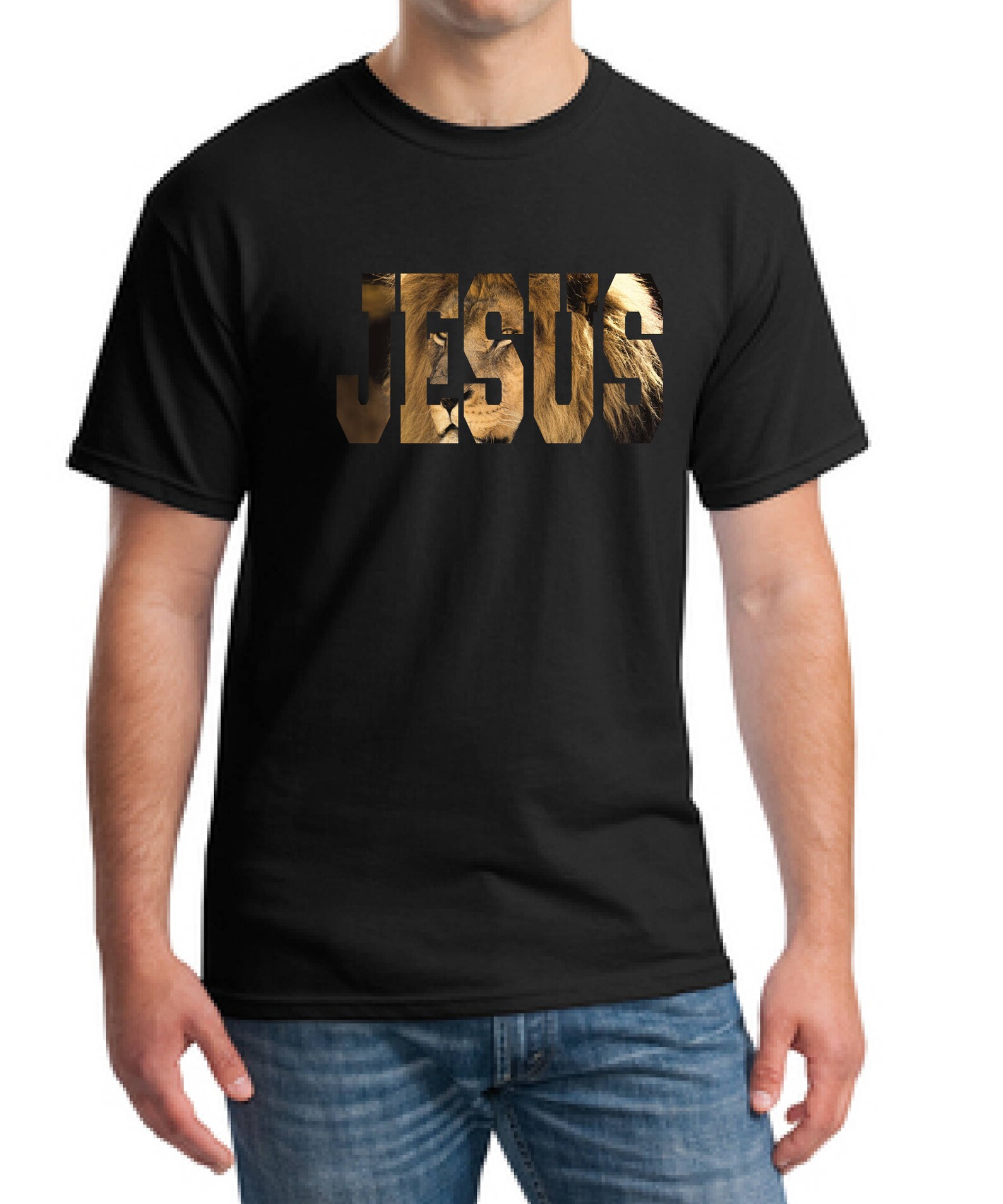 Jesus Lion T-shirt-christian T-shirt-god T-shirt-church - Etsy