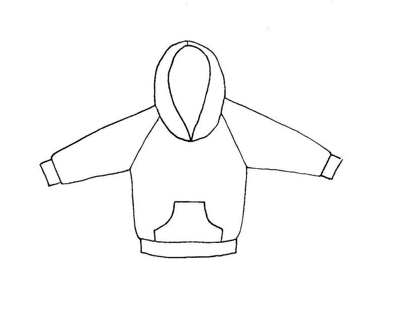 HAZELNUT Baby Hoodie PDF Sewing Pattern Etsy