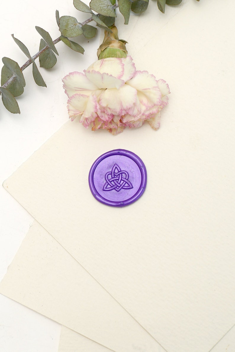Celtic Knot Wax Seal Stamp Custom Celtic Heart Sealing Stamp Etsy