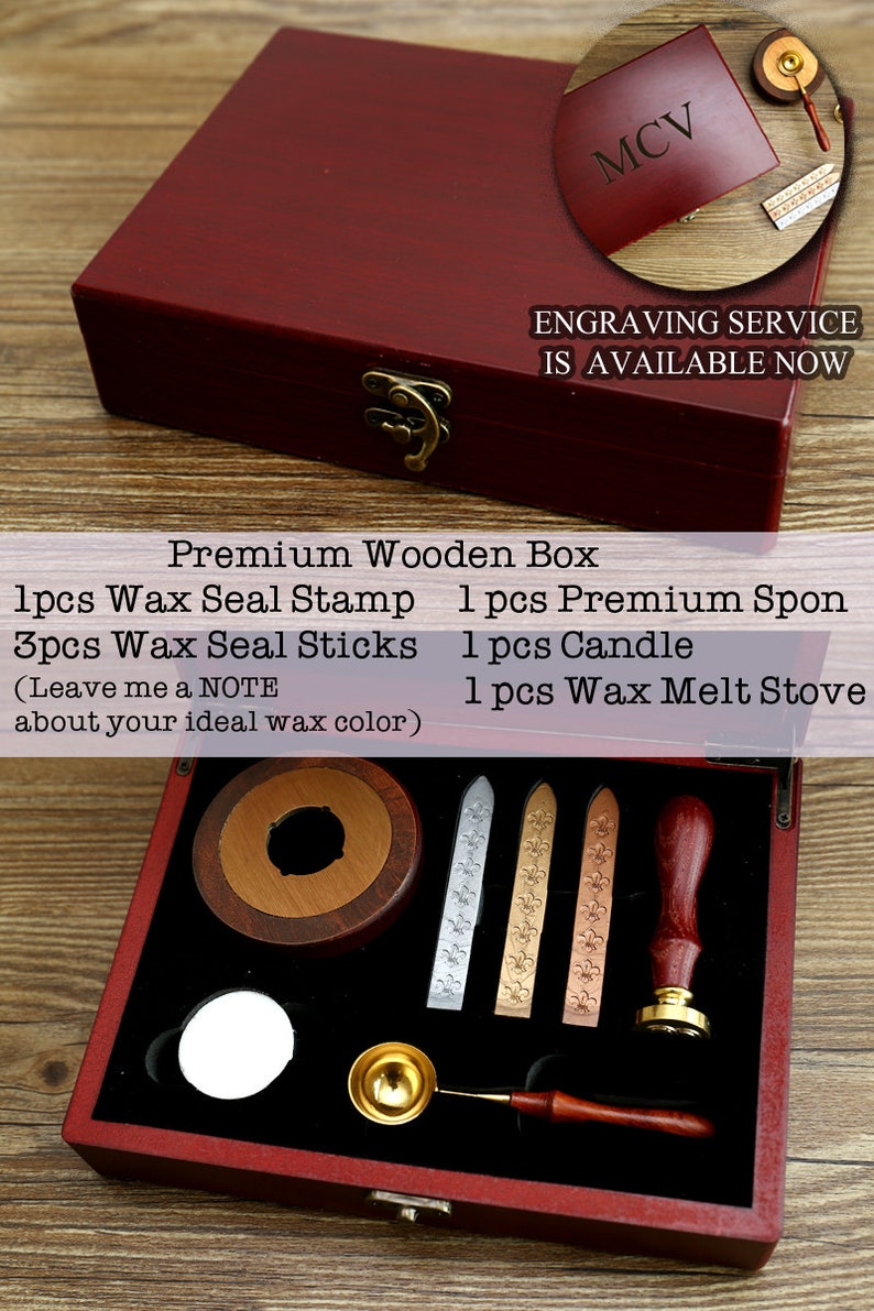 Sun and Moon wax seal stampSun and Moon sealing stamp wax sealing kit Custom wedding sealsinvitation seal
