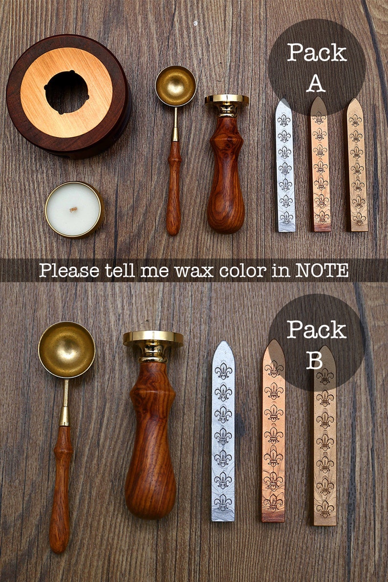 Sun and Moon wax seal stampSun and Moon sealing stamp wax sealing kit Custom wedding sealsinvitation seal