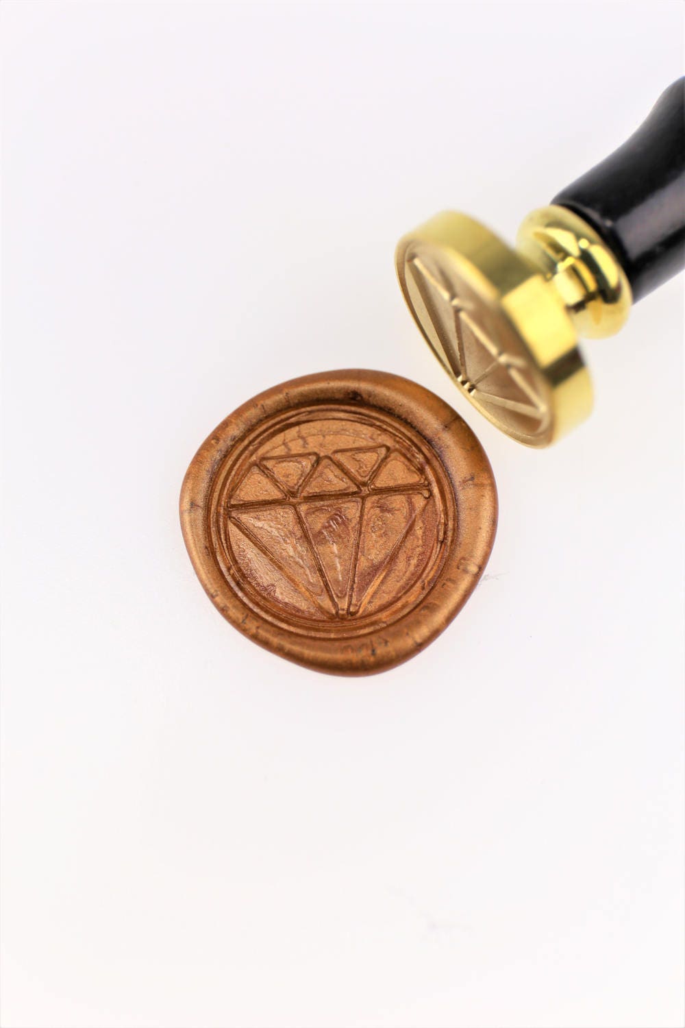 Diamonds wax seal stamp/ wax sealing kit /Custom wedding Etsy
