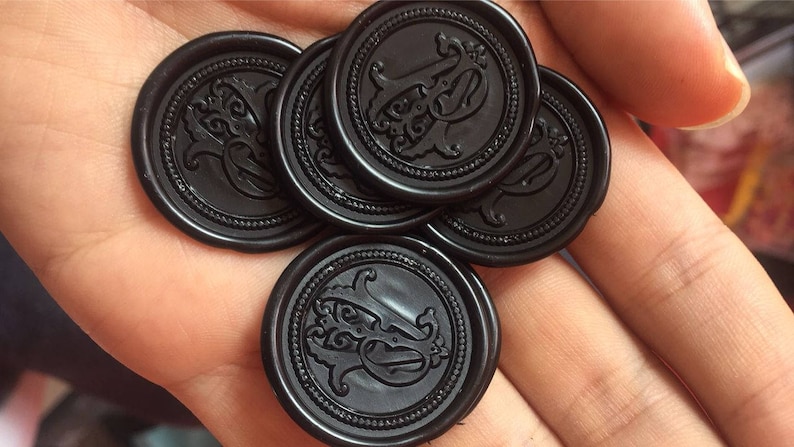 Custom double hearts Self Adhesive Wax Seals Personalized Initials wax seal stickersCustom Wax Seal StickersWedding wax seal stickers
