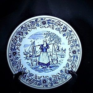 Delft Vintage Blue Plate. Royal Sphinx. Holland by P. Regout