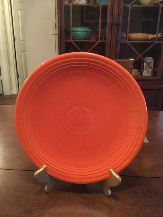 Fiesta Fiestaware 12 platter red color vintage Etsy