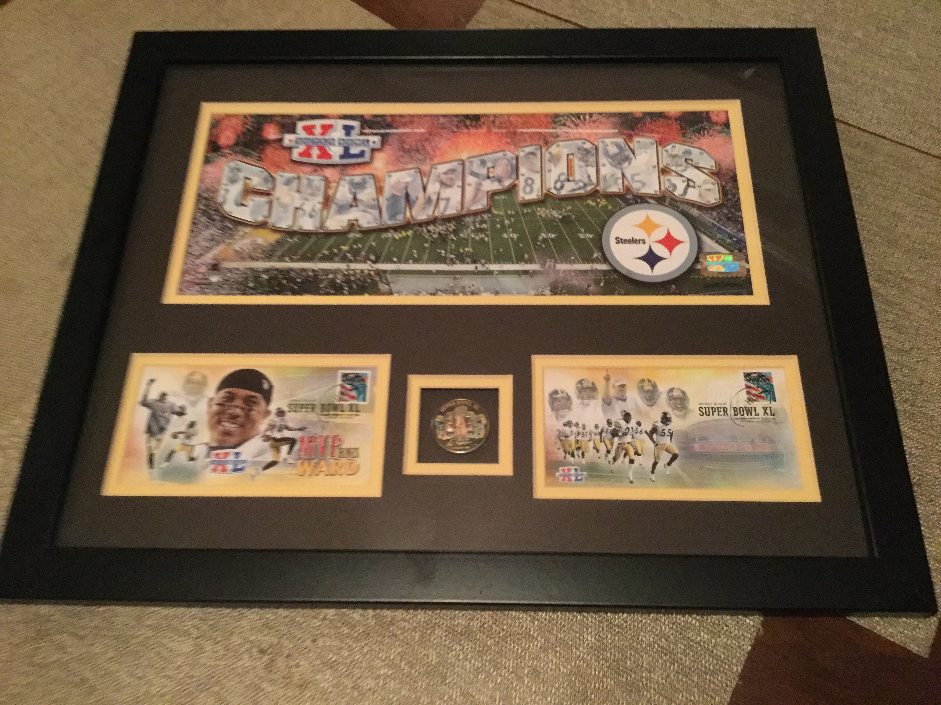 Baltimore Colts Framed Super Bowl Ticket and Game Coin Collection