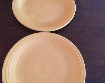 Fiesta 9 1/2”plates, one yellow left.