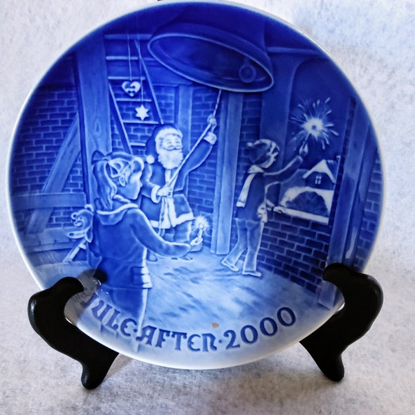 Bing and Grondhal plate, Copenhagen Porcelain Made in Denmark "Christmas at the Bell Tower"