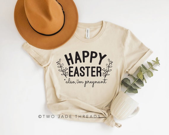 Hoppy Easter Im Pregnant Easter Pregnancy Announcement Shirt Hoppy Easter Im Pregnant Easter Pregnancy Announcement Shirt