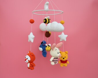 Winnie The Pooh Baby Mobile Etsy
