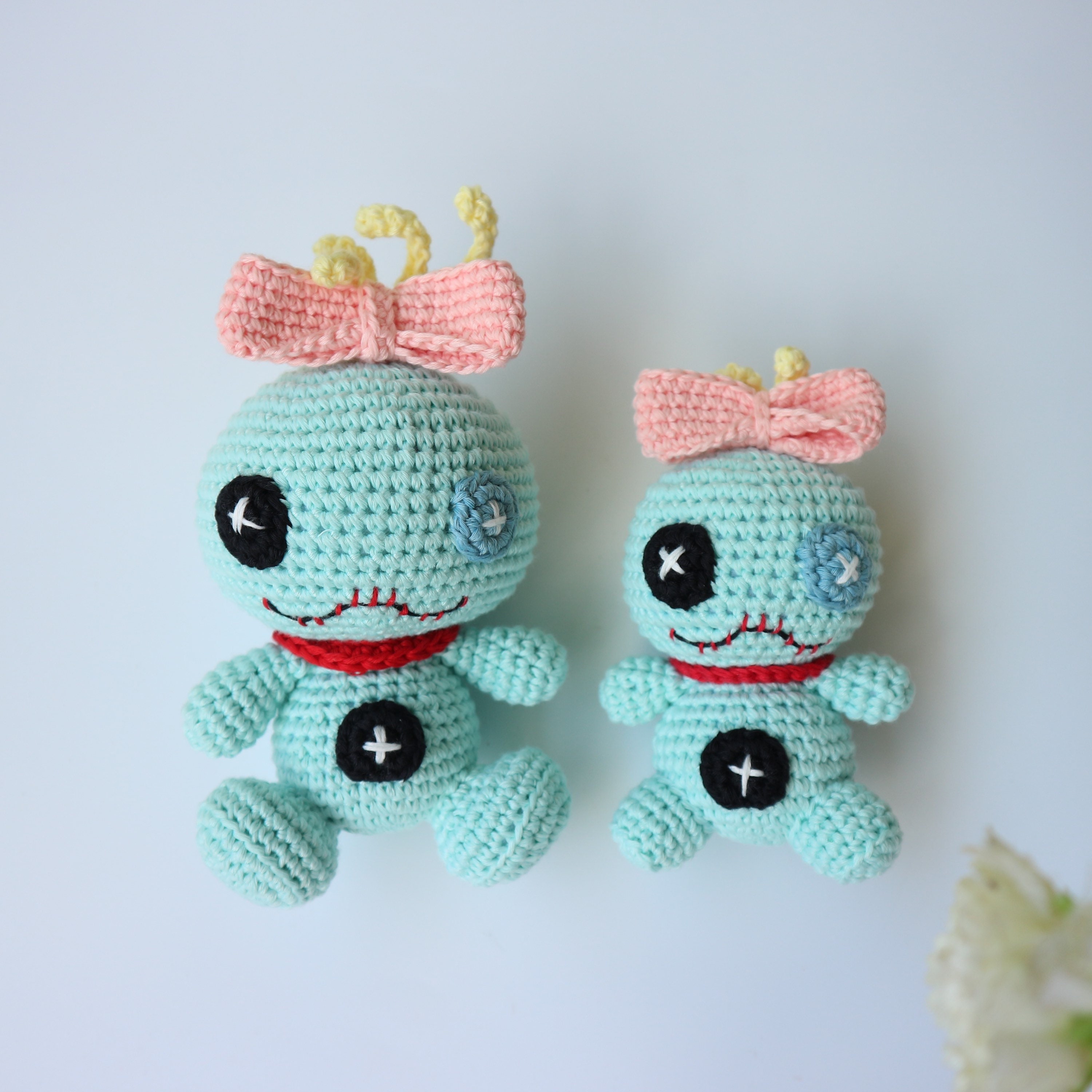 Mini Lilo & Stitch Mobile, Scrump Amirugumi ,angel Crochet Doll,leroy or  Reuben Doll, Amigurumi Disney From Lilo and Stitch, Crochet Scrump -   Singapore