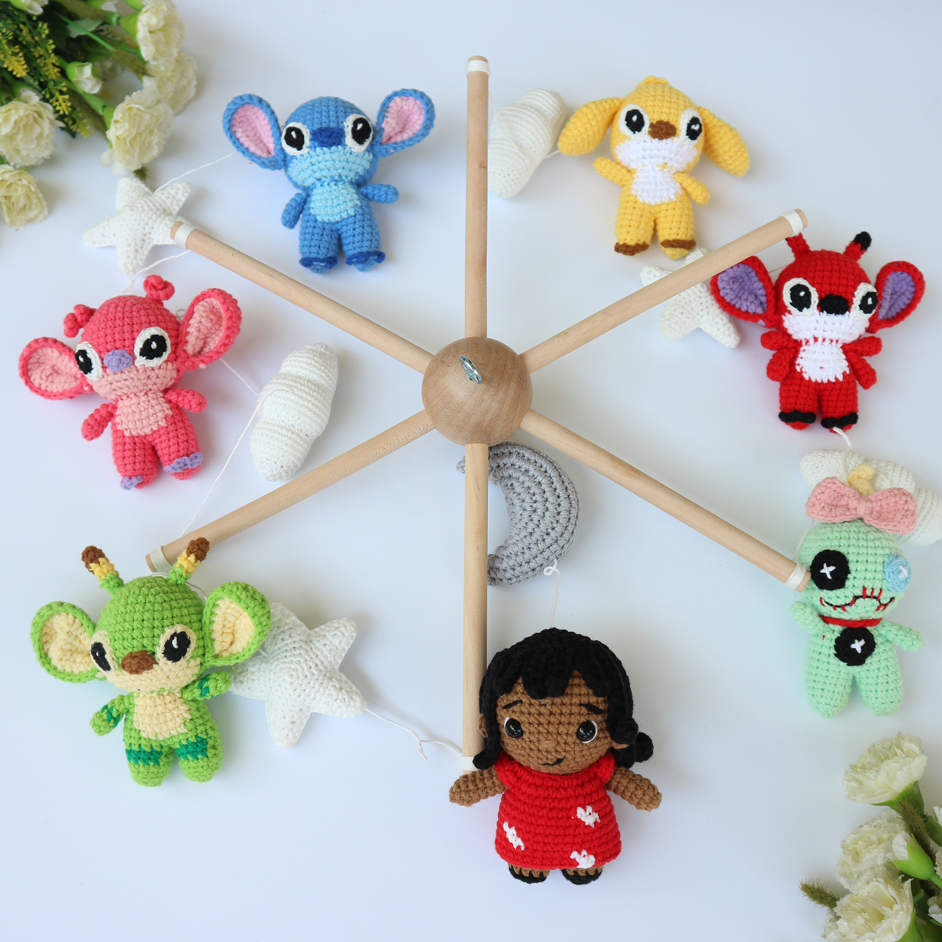 Mini Lilo & Stitch Mobile, Scrump Amirugumi ,angel Crochet Doll,leroy or  Reuben Doll, Amigurumi Disney From Lilo and Stitch, Crochet Scrump -   Singapore