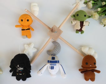 Crochet Space Mobile: Amigurumi Galaxy Baby Crib Mobile