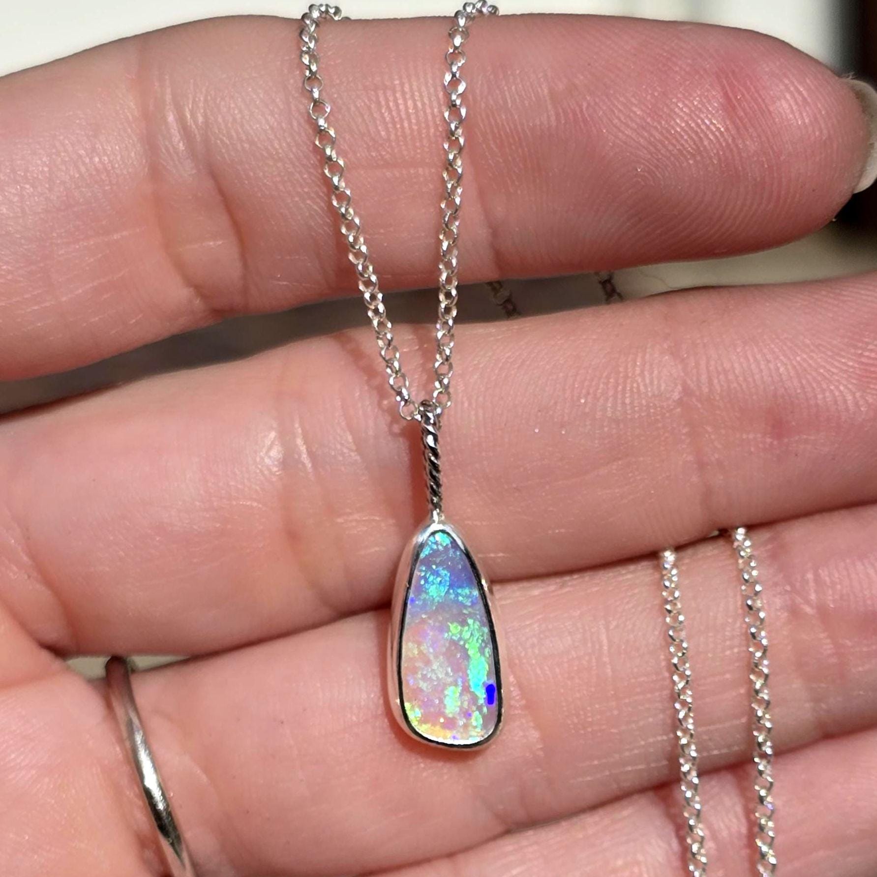Australian Crystal Opal Necklace