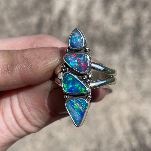 High Grade Opal Statement Ring size 9