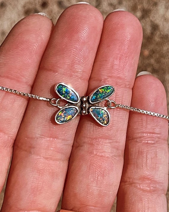 Opal Butterfly Bracelet