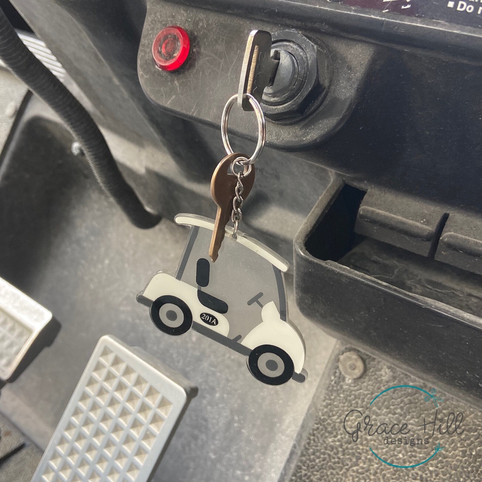 Golf Cart Key Chain Custom Keychain Customized to Match | Etsy