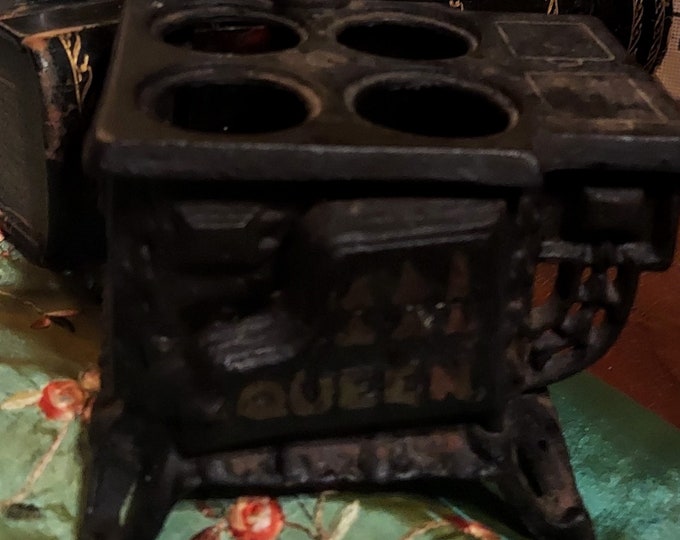 Vintage Queen Cast Iron Stove Tradesman Sample Etsy
