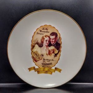 Vintage Whitman Sampler Commemorative Plate