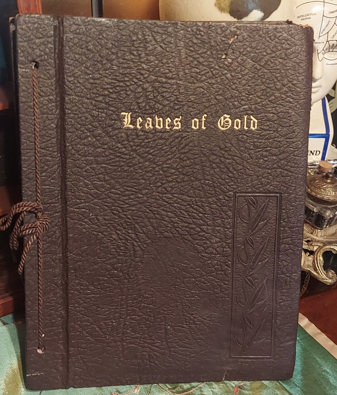 1948 Funeral Leaves of Gold Funeral Home Gift Etsy