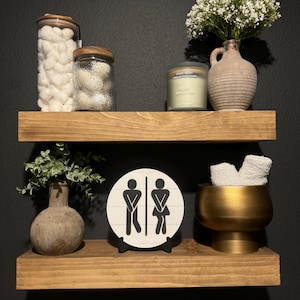 Farmhouse bathroom humor decor