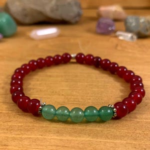 Red Agate & Aventurine Beads for Good Fortune and Health