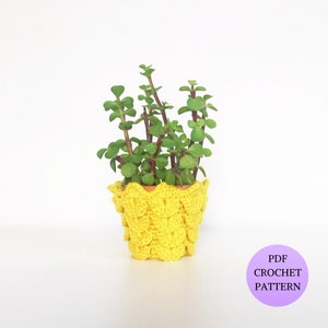 Pattern for Crochet Pineapple Plant Pot Covers - NO PHYSICAL ITEM -  Office Decoration, Desk Accessories, Instant Download, Desk Ornament