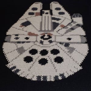 Crochet Pattern: Star Wars Millennium Falcon Afghan (PDF Instant Download)