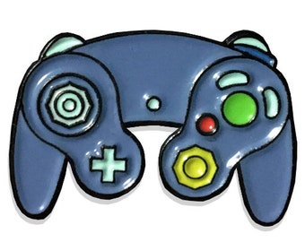 Nintendo Gamecube Controller Enamel Lapel Pin in 6 Colors - Super Smash Bros Melee Ultimate
